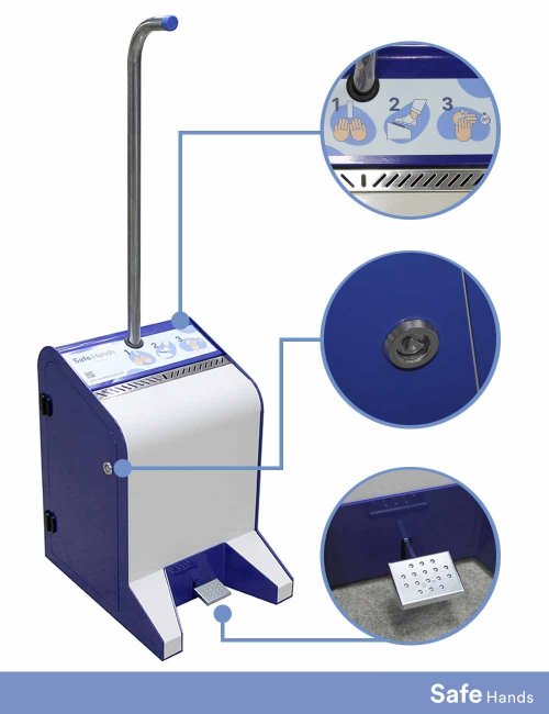 Dispensador de gel hidroalcohòlic detalls